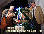 Starkbierzeit 2018 im Löwenbräukeller vom 23.02.-24.03.2018. Auftakt mit Christian Springer Starkbieranstich 2018 am 16.02.2018  (©Foto: Martin Schmitz)